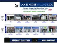 Tablet Screenshot of lakeshorevillage.ca